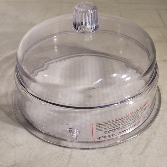 Bel-Art Space-Saver Polycarbonate Vacuum Desiccator Clear Lid SP Scienceware 9"