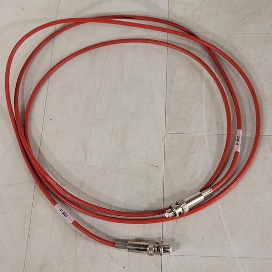 Radiall R 317 072 000 SHV Female Safe High Voltage Radio RF Red Cable 7ft 5kV