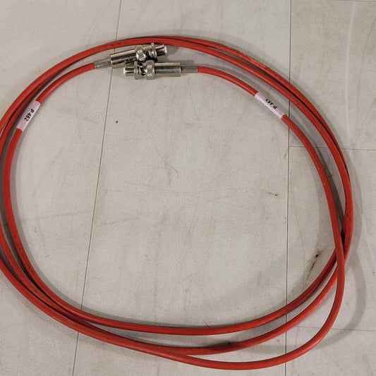 Radiall R 317 072 000 SHV Female Safe High Voltage Radio RF Red Cable 5ft 5kV