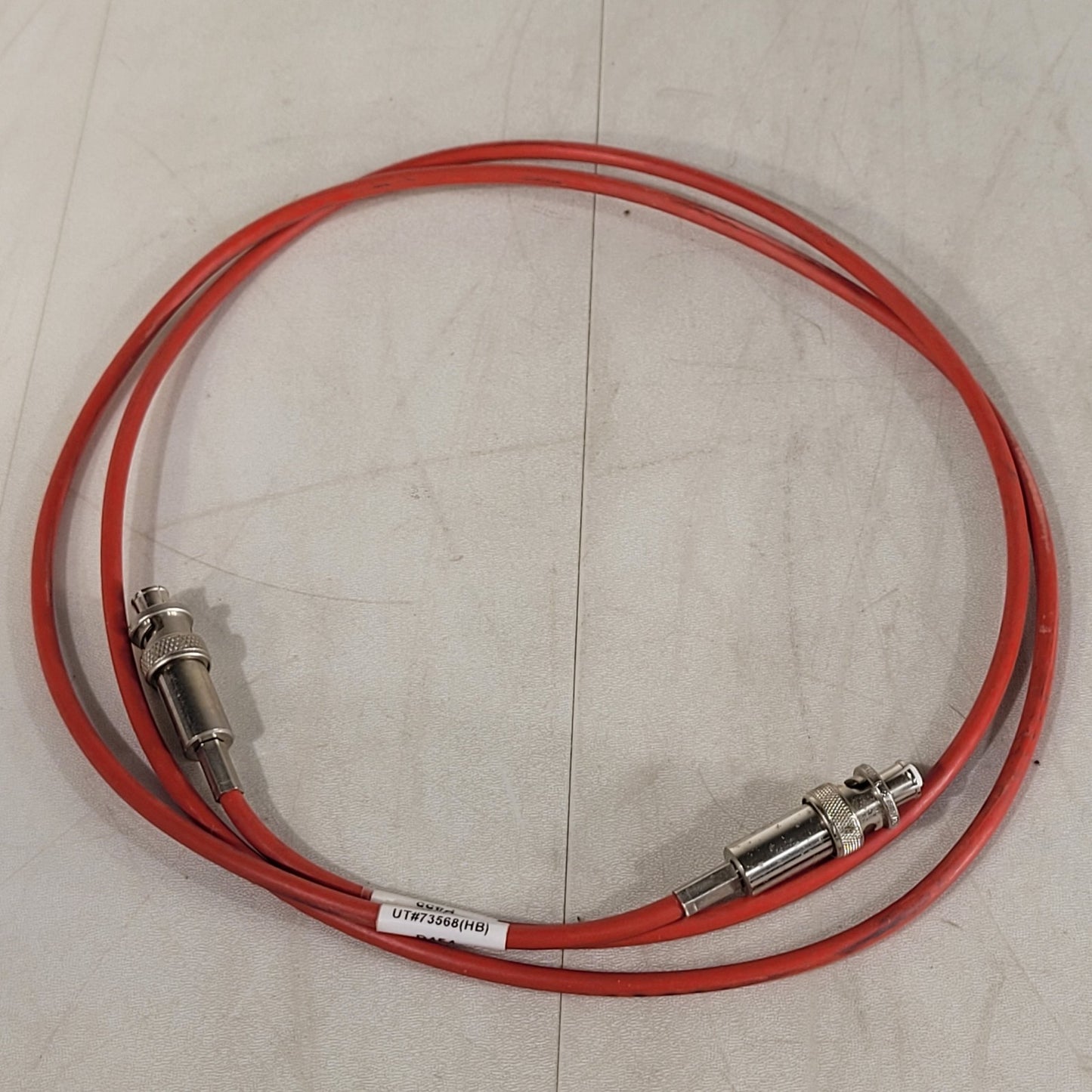 Radiall R 317 072 000 SHV Female Safe High Voltage Radio RF Red Cable 5ft 5kV