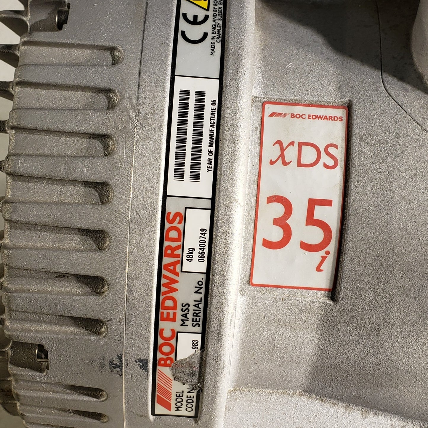 READ- BOC Edwards XDS35i A73001983 Dry Scroll 100/230VAC High Vacuum Pump