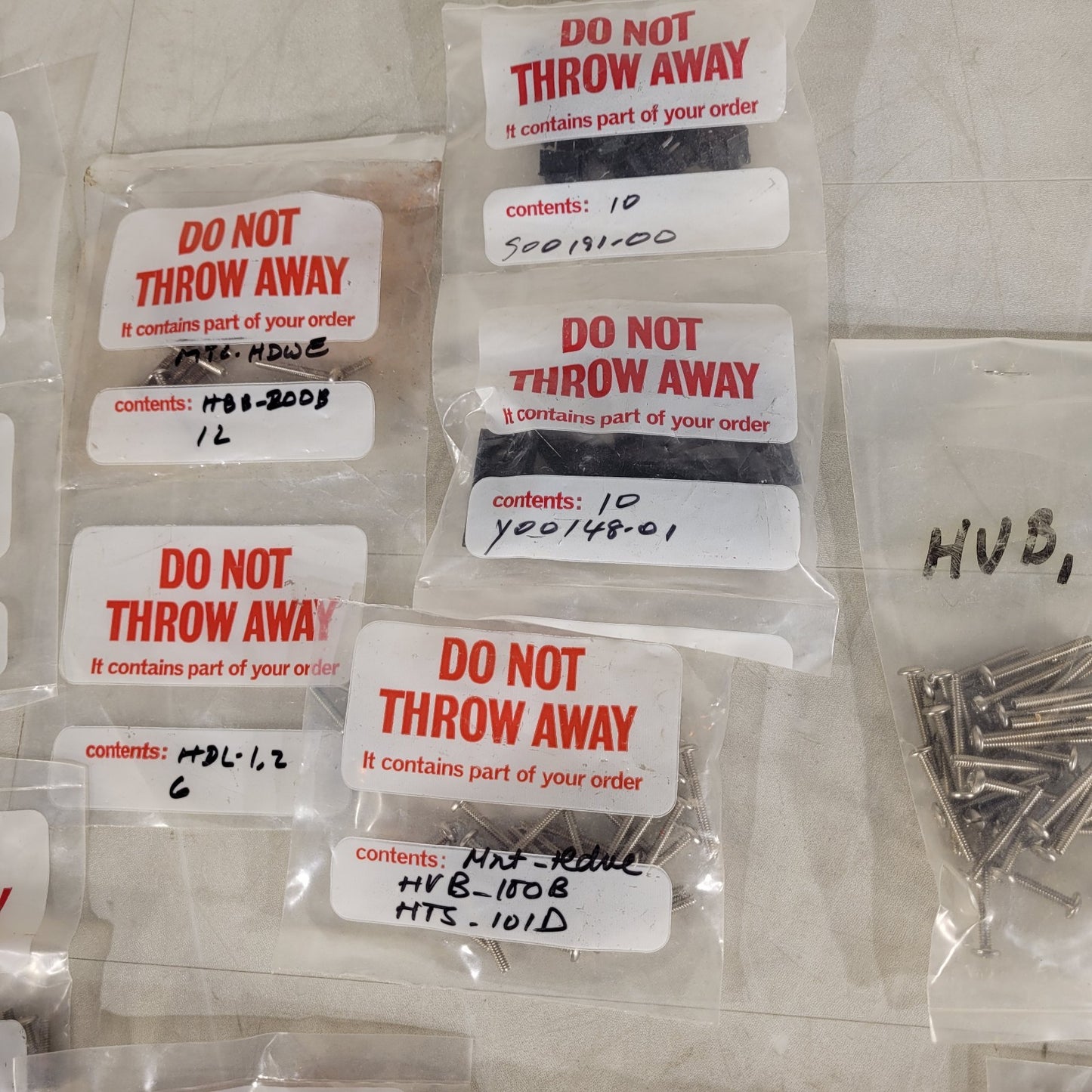Large Lot Of Screws For HBB HSS HVB HDL HTS Hardware Ektacom CallCare Fischer Be