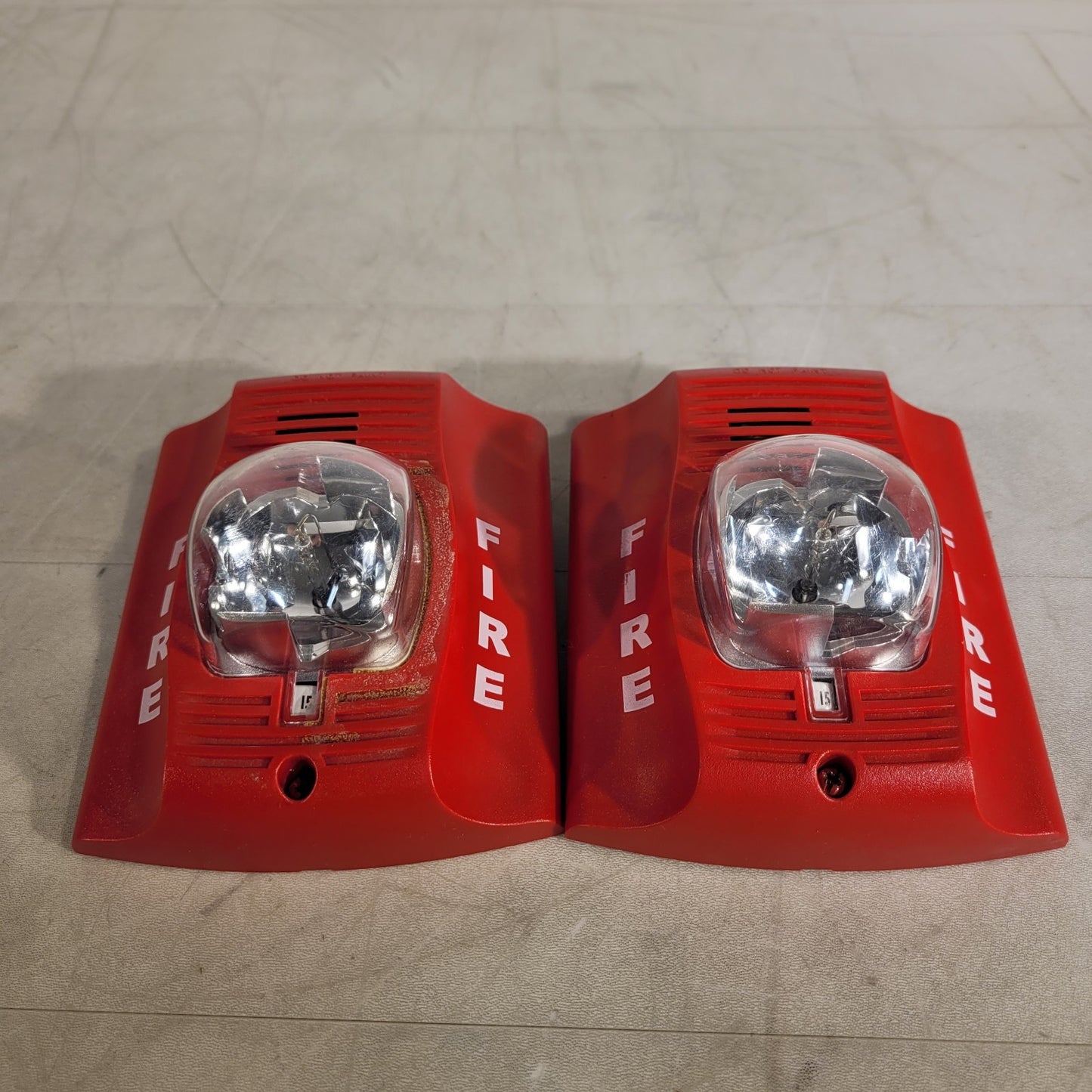 Lot Of 2 System Sensor P2R Horn/Strobe 2W STD CD Spectralert Advance Honeywell