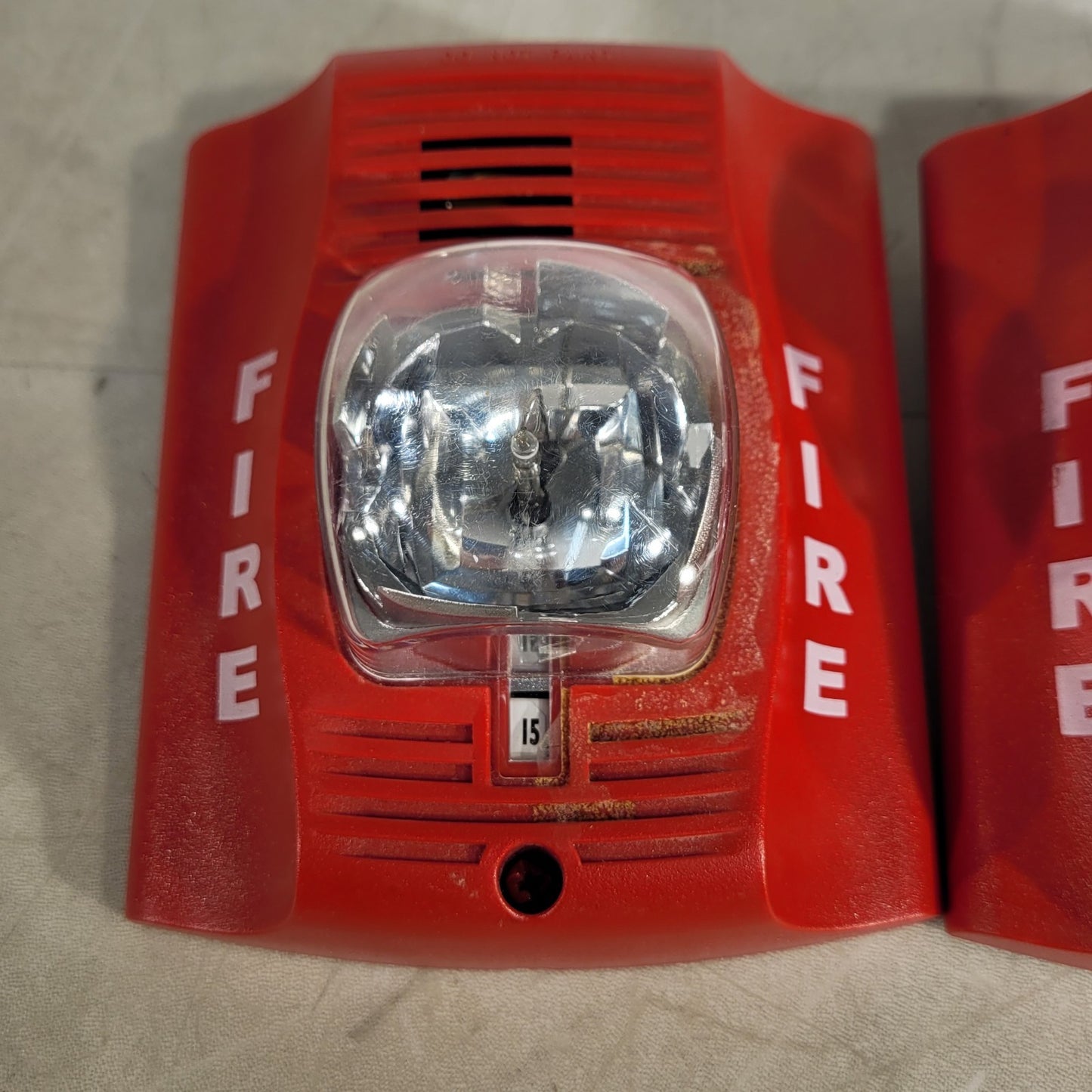 Lot Of 2 System Sensor P2R Horn/Strobe 2W STD CD Spectralert Advance Honeywell