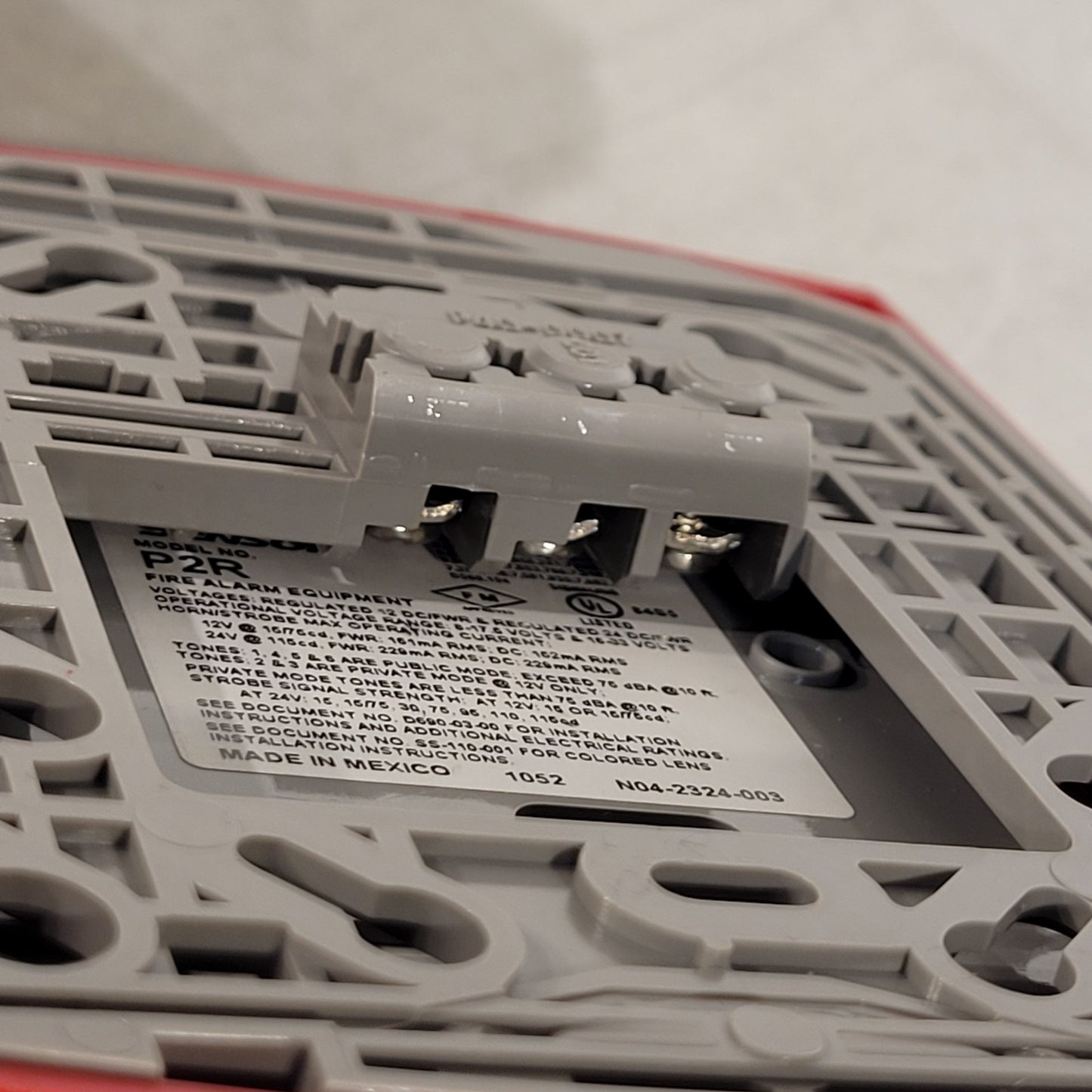 Lot Of 2 System Sensor P2R Horn/Strobe 2W STD CD Spectralert Advance Honeywell