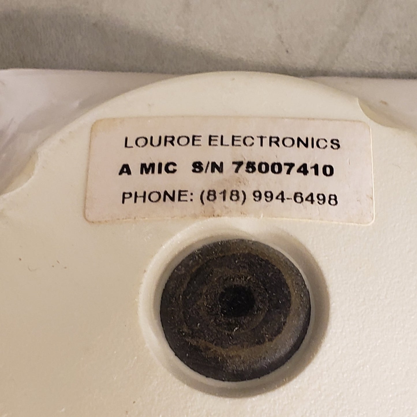 Louroe Verifact A LE-070 Omni-directional Low Impedance Electret Condenser Mic