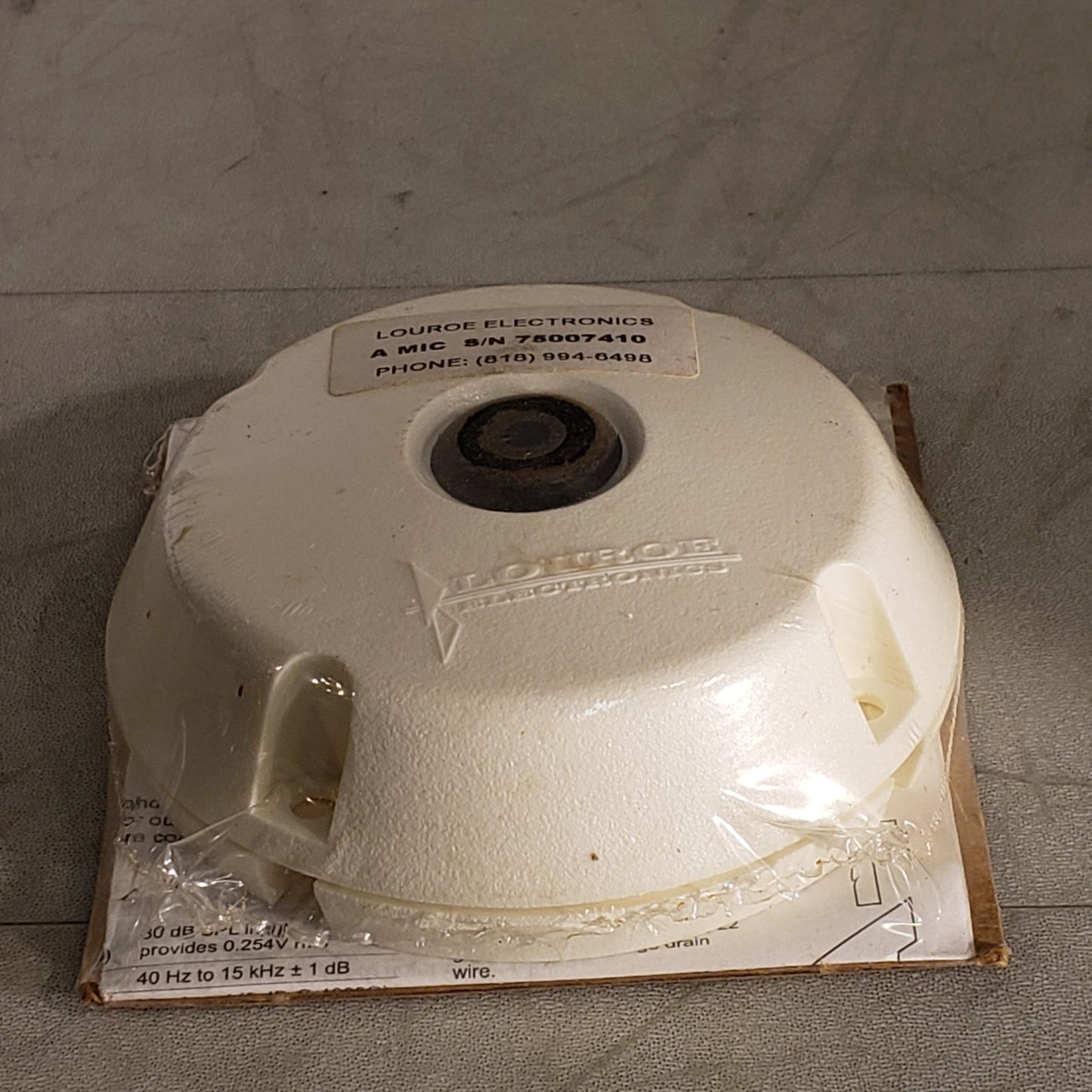 Louroe Verifact A LE-070 Omni-directional Low Impedance Electret Condenser Mic