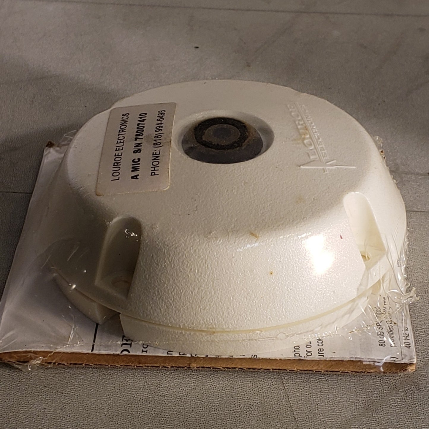 Louroe Verifact A LE-070 Omni-directional Low Impedance Electret Condenser Mic