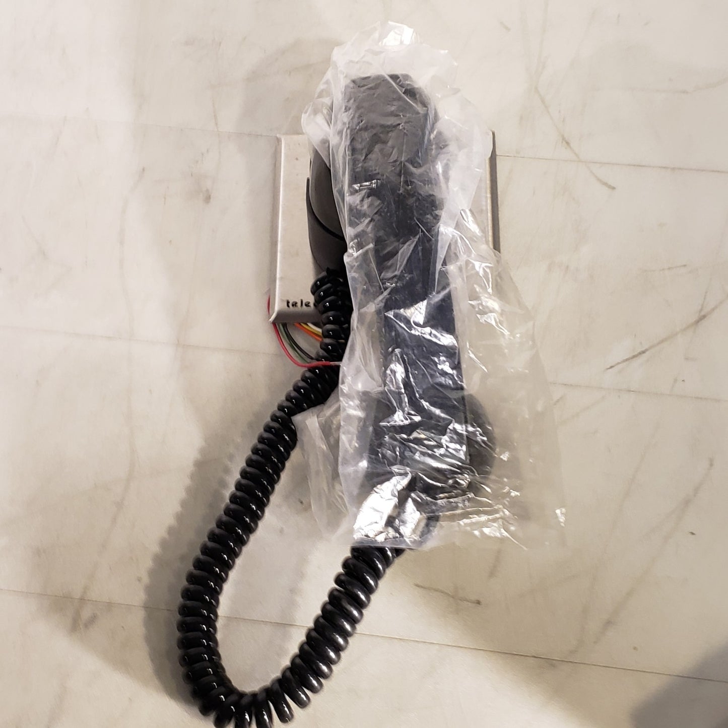 Telecor HS-1 Corded Phone Wall Hung Mounted Headset For Telecom System