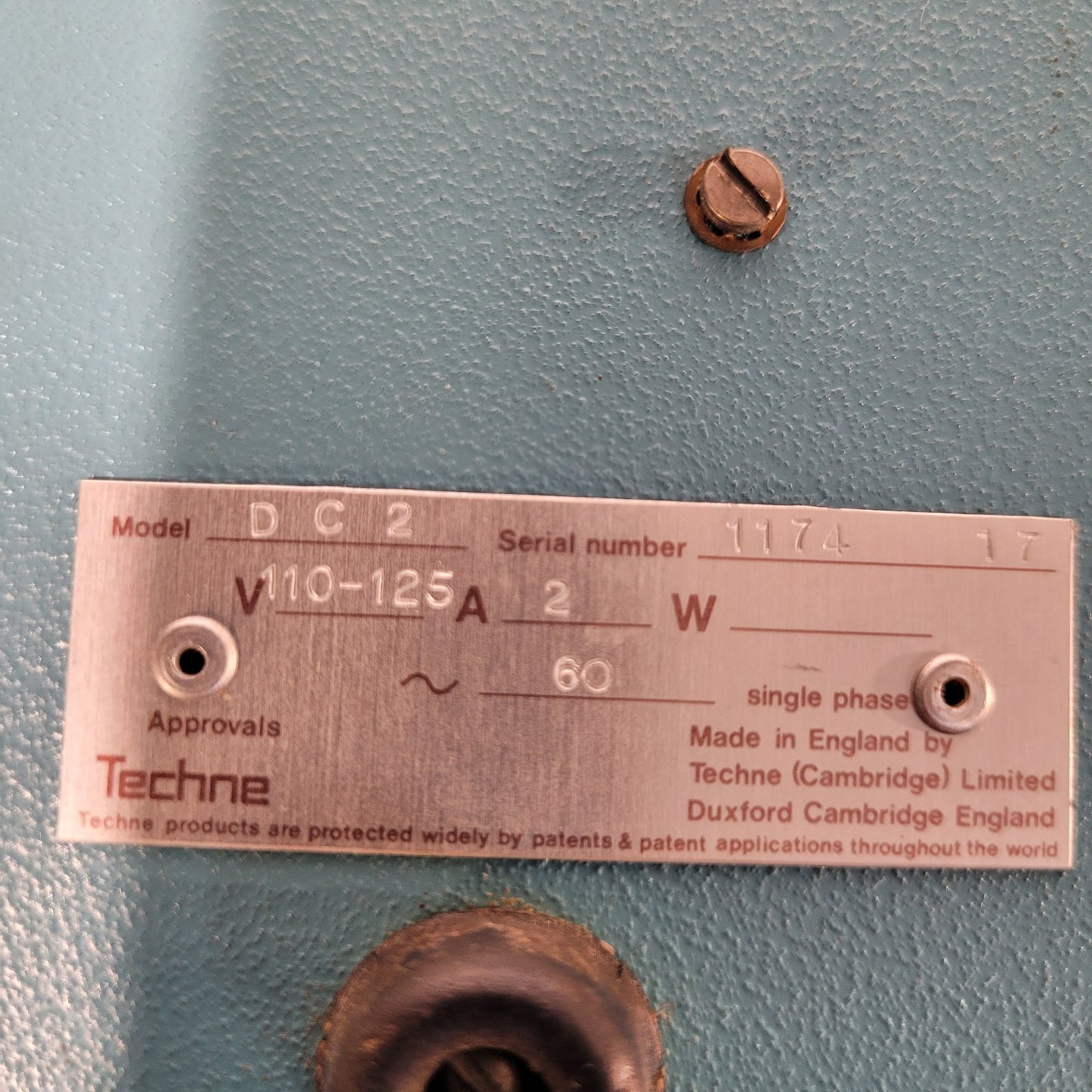 Techne DC2 Motorized Rotary Stage Blue Input 110-125VAC 2A 60hz