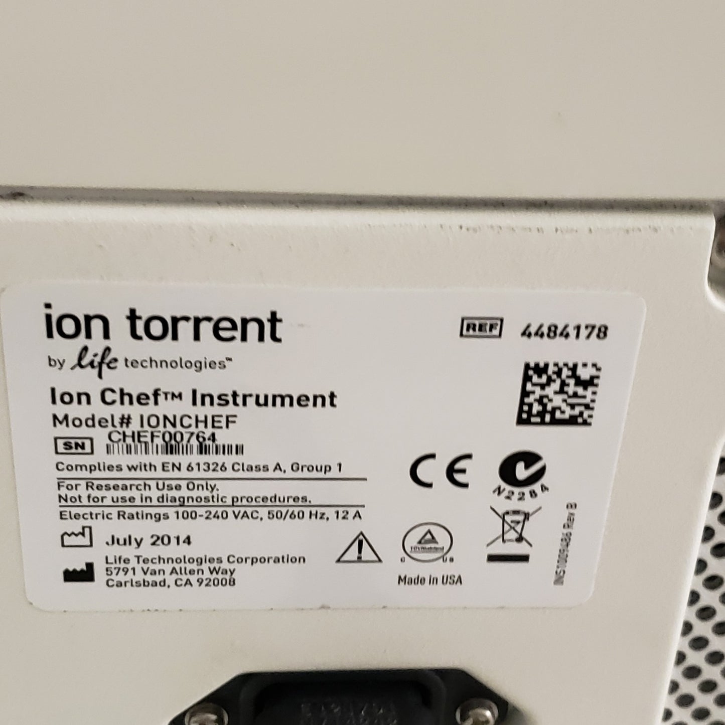 Thermo Fisher Ion Torrent GeneStudio S5 Semiconductor Sequencer + Ion Chef