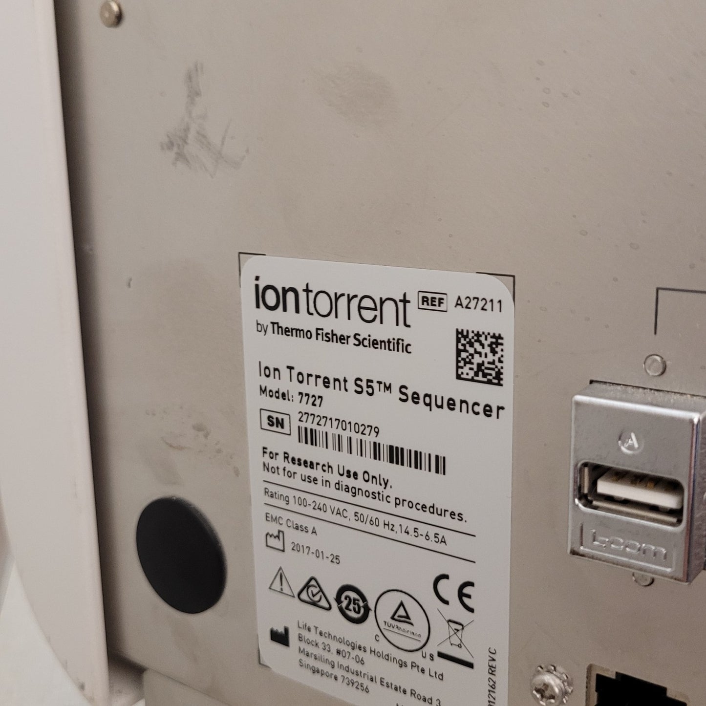 Thermo Fisher Ion Torrent GeneStudio S5 Semiconductor Sequencer + Ion Chef