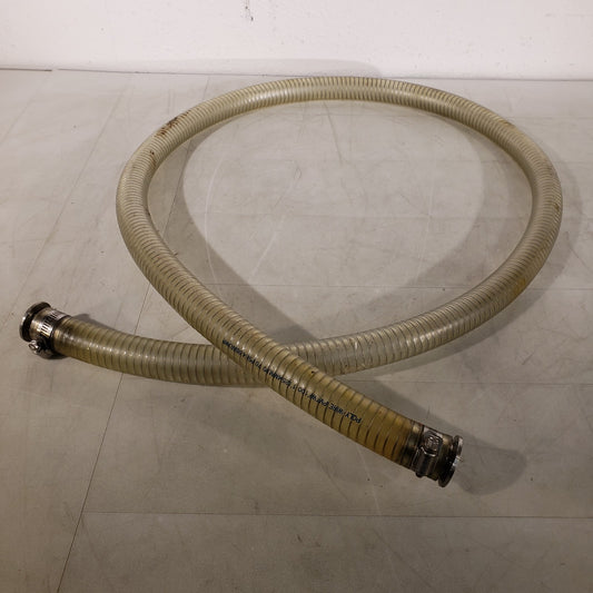 ISO KF25 NW25 Vacuum Hose 80" L 1.5" OD Metal Winding Reinforced High Vacuum