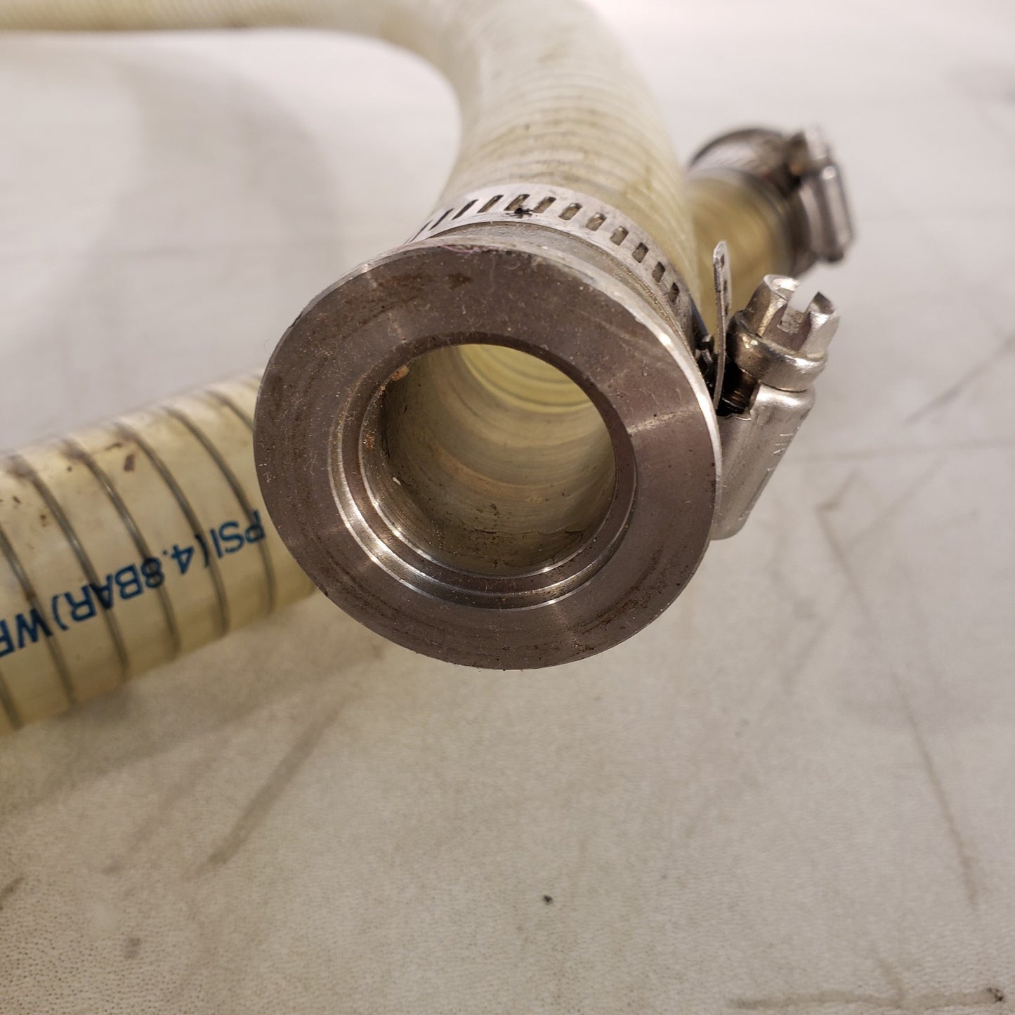 ISO KF25 NW25 Vacuum Hose 80" L 1.5" OD Metal Winding Reinforced High Vacuum