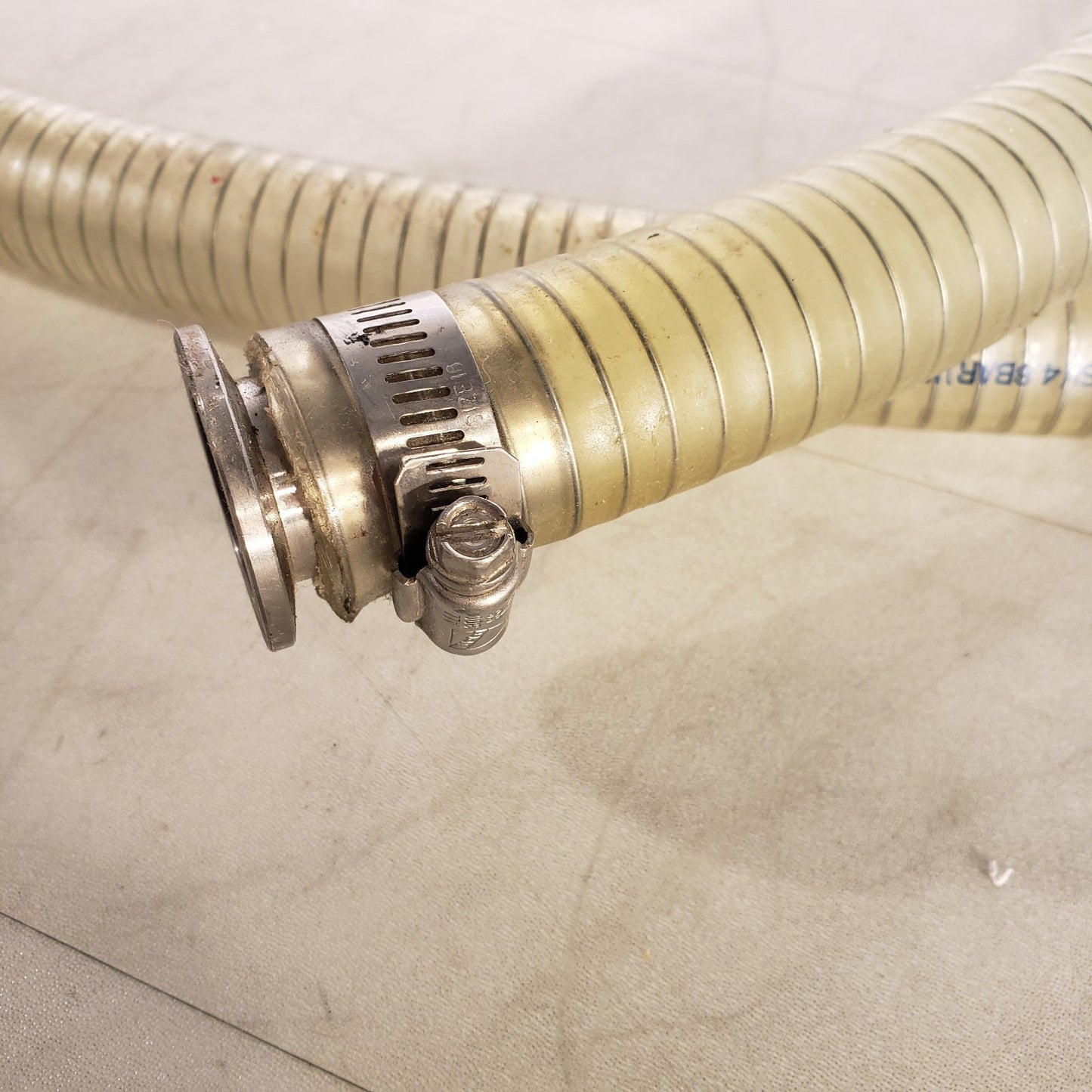 ISO KF25 NW25 Vacuum Hose 80" L 1.5" OD Metal Winding Reinforced High Vacuum