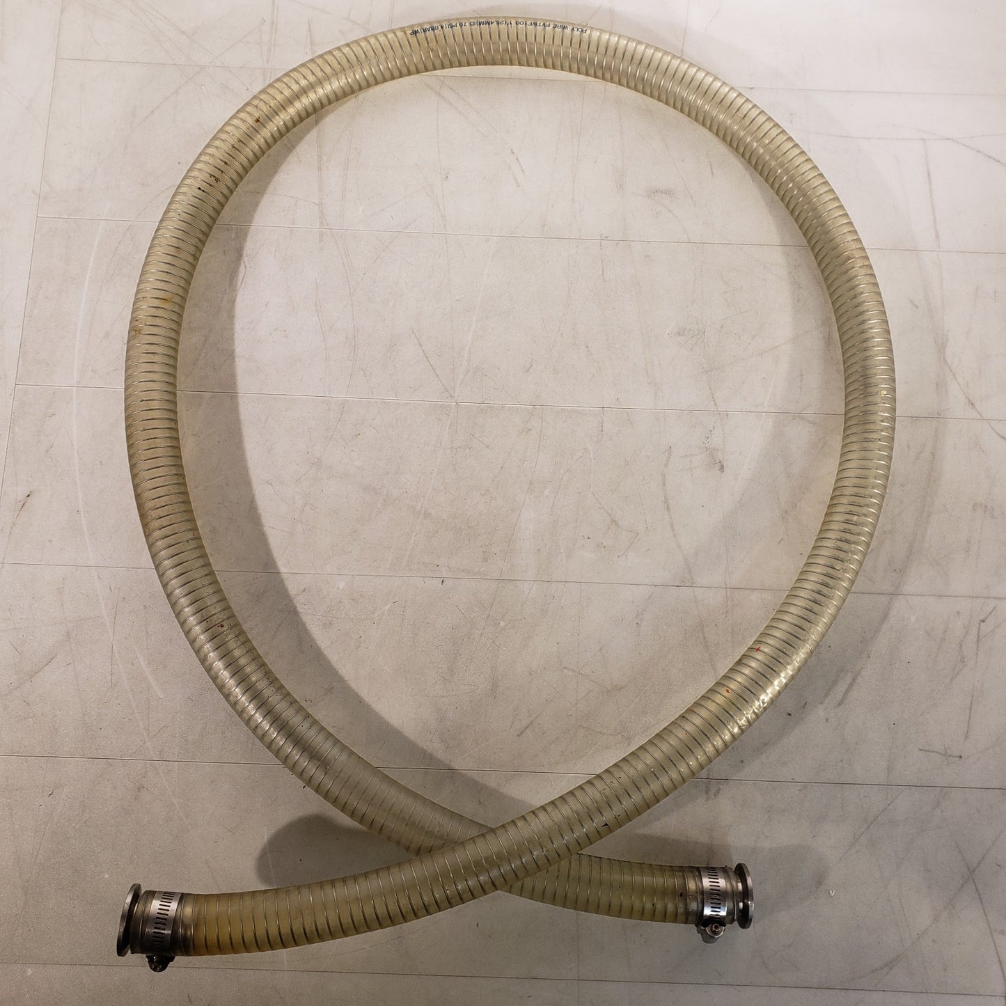 ISO KF25 NW25 Vacuum Hose 80" L 1.5" OD Metal Winding Reinforced High Vacuum