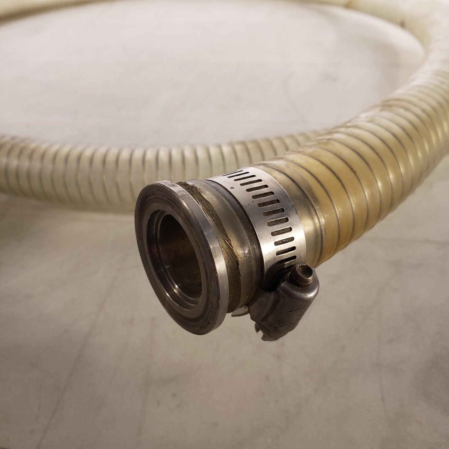 ISO KF25 NW25 Vacuum Hose 80" L 1.5" OD Metal Winding Reinforced High Vacuum