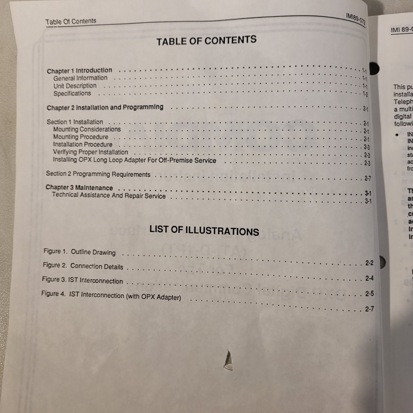 Vintage Comdial Analog Terminal Interface Dxp Comm System Installation Manual