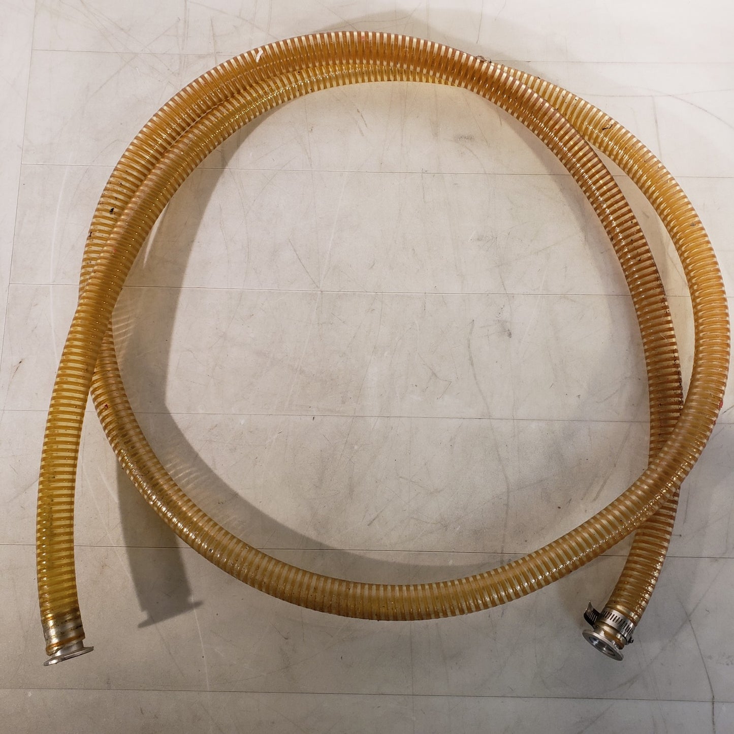 ISO KF25 NW25 Vacuum Hose 10ft 1.25" OD Metal Winding Reinforced High Vacuum