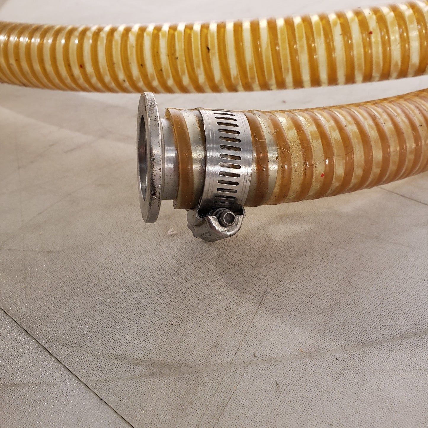 ISO KF25 NW25 Vacuum Hose 10ft 1.25" OD Metal Winding Reinforced High Vacuum