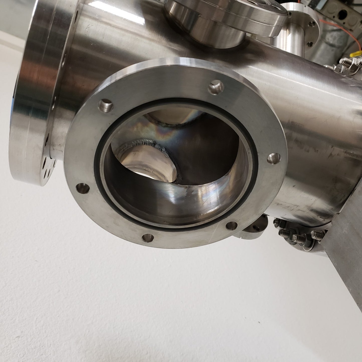 8" Ultra High Vacuum Chamber Conflat CF Flanges DN160CF Ultra Torr w/ Frame Cart