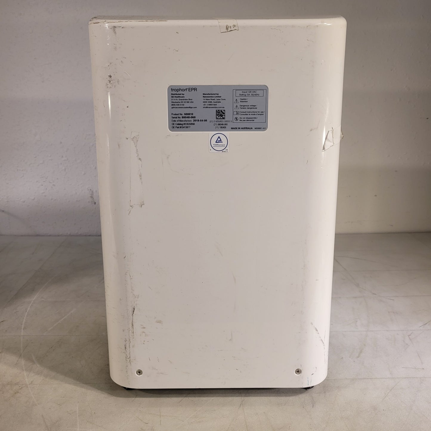 Nanosonics N00010 Trophon EPR Sonically Activated Hydrogen Peroxide System