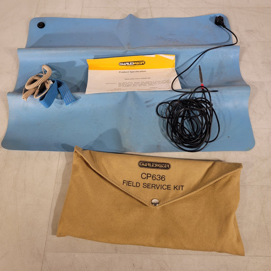 Vintage Charles Water CP636 ESD Field Service Kit Anti-static Pad Wrist Strap