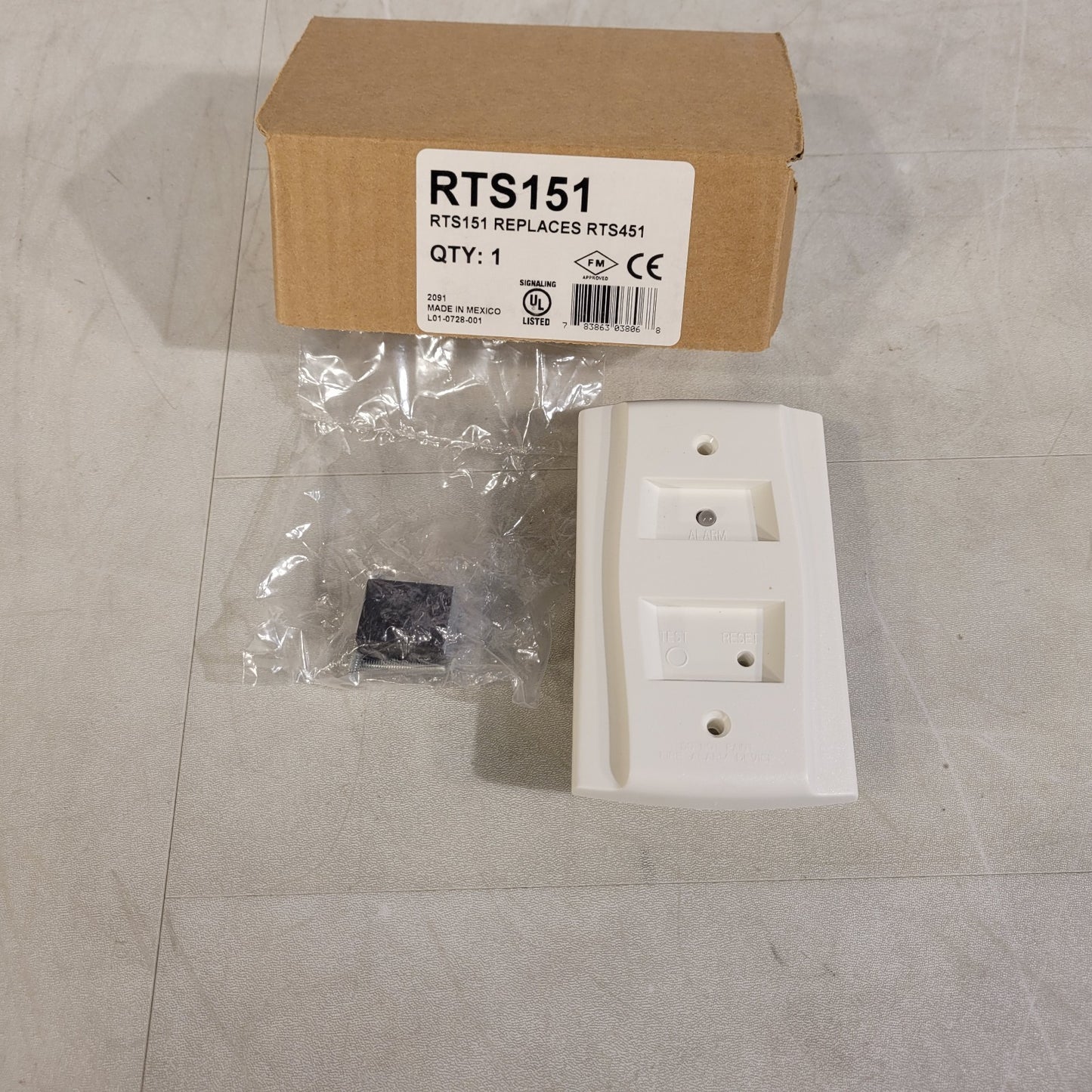 Sensor Systems RTS151 Smoke Automatic Fire Detector Accesory Replaces RTS451