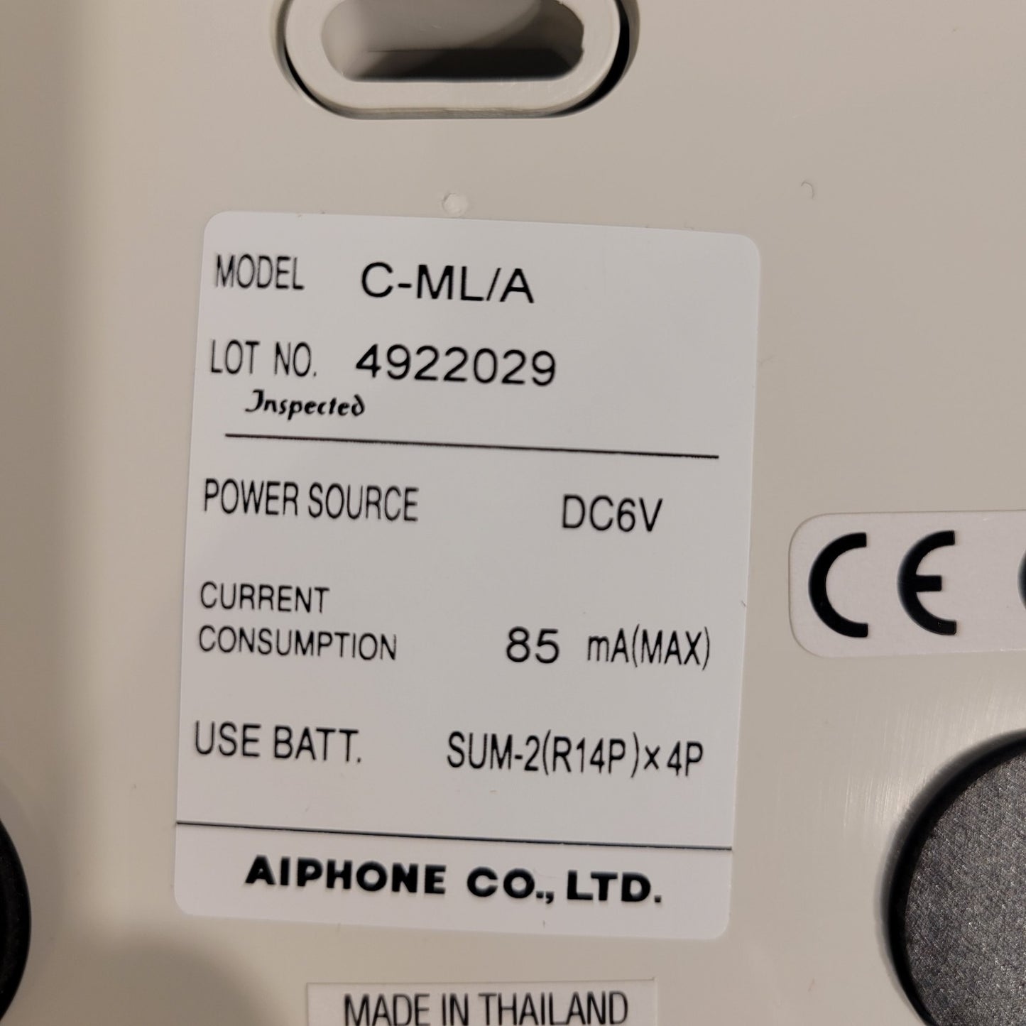 Aiphone C-ML/A Master Intercom Station for C-123L/A