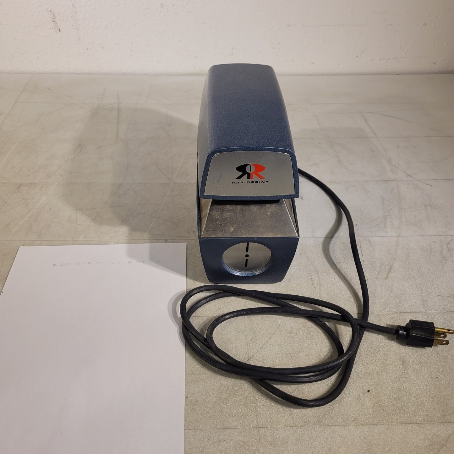 TESTED Rapidprint AR-E Automatic Time / Date Stamp With NO Key Working
