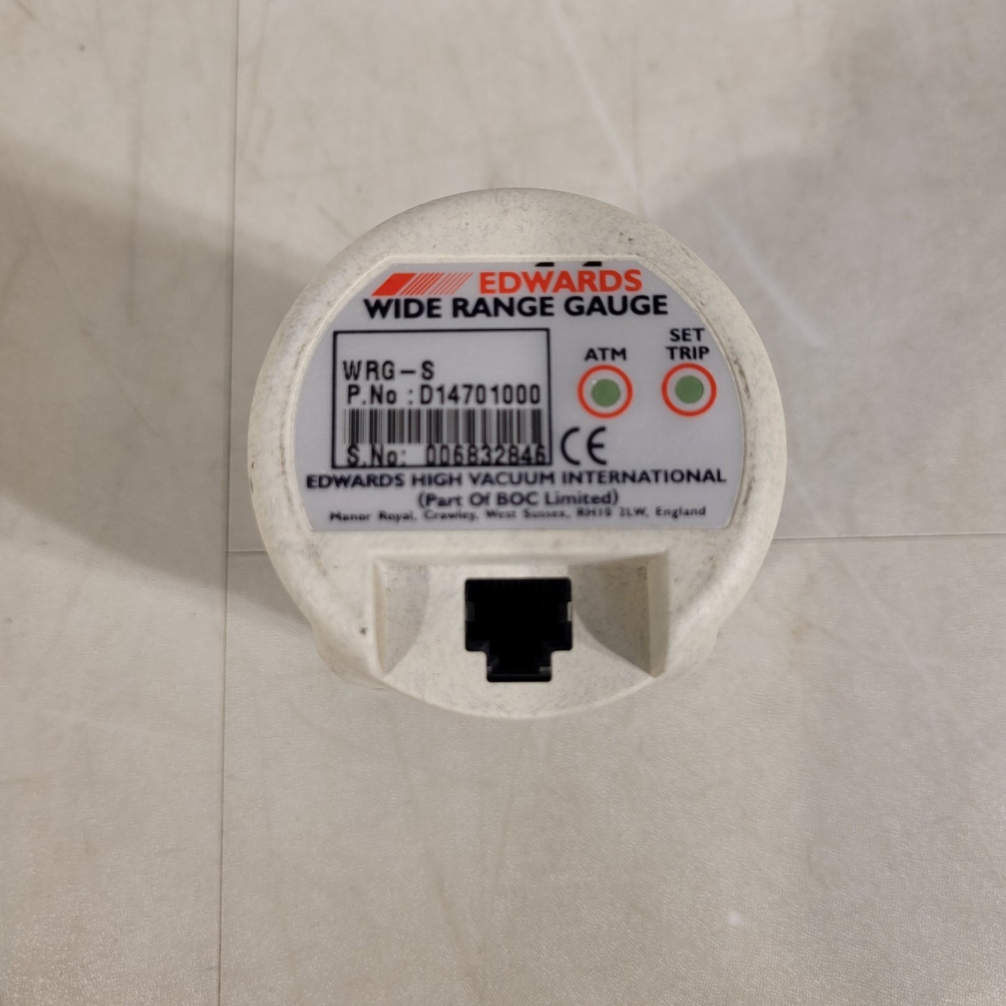 TESTED Edwards WRG-S-NW25 D14701000 Wide Range Gauge Indirect High Vacuum Gauge