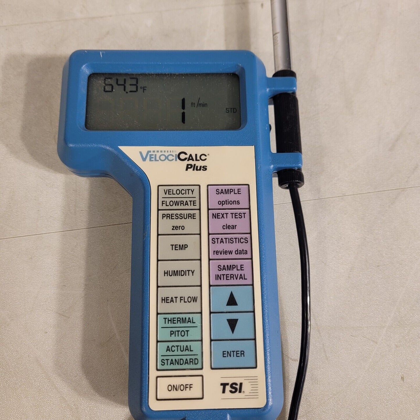 TESTED WORKS TSI VelociCalc Plus 8386A Air Velocity Temperature Humidity Meter