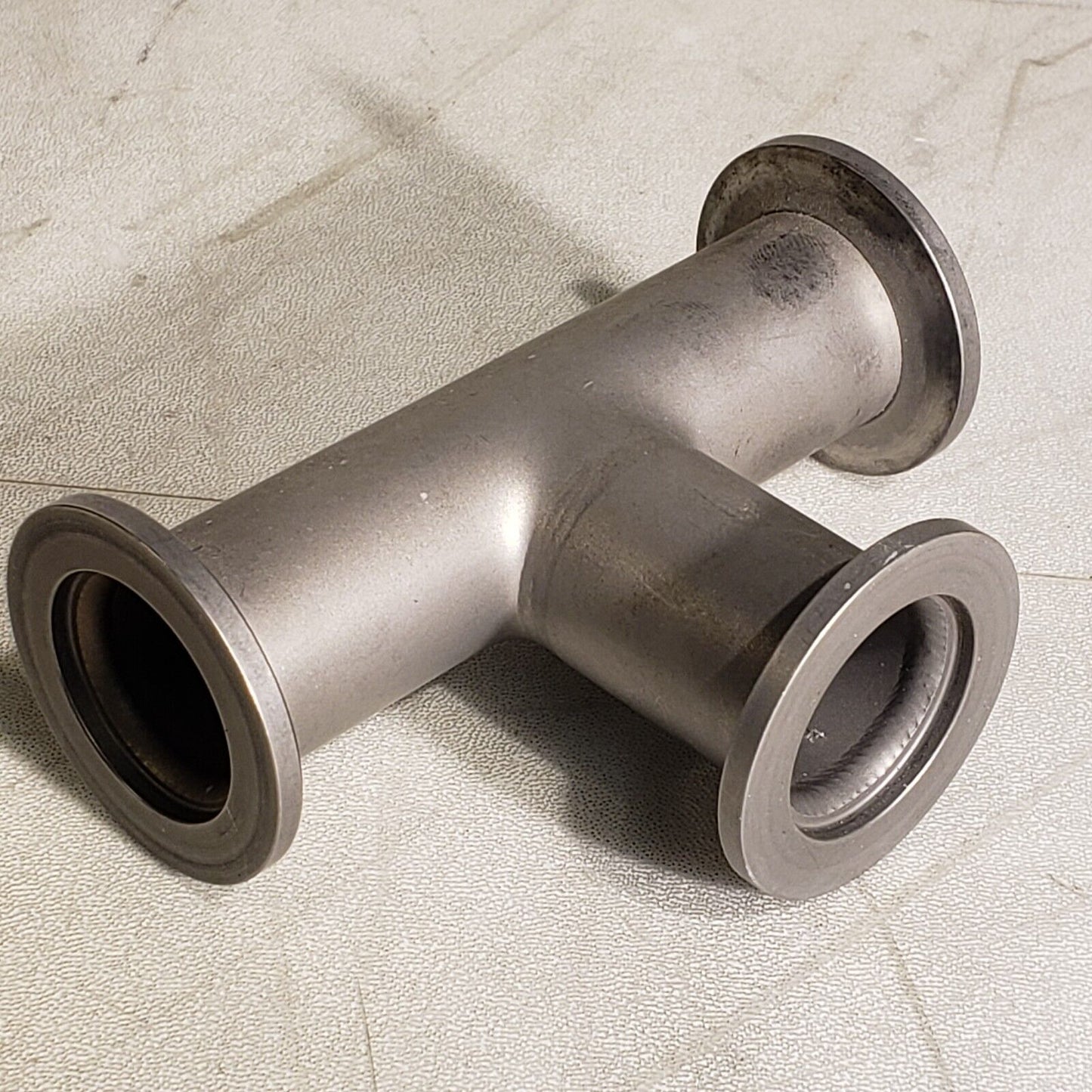 ISO KF25 NW25 Tee Style Fitting Stainless Steel High Vacuum 4" Length QF25