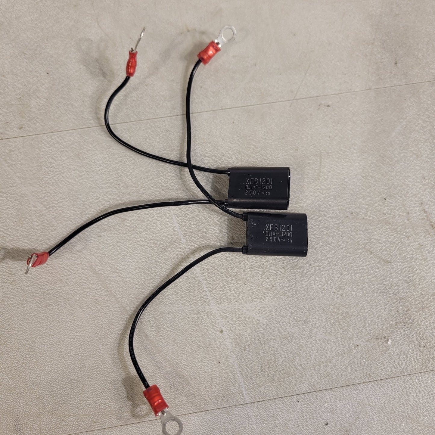 lot of 2- Roxburgh EMC XEB1201 Suppressor, 0.1microfarhad, 120ohm, 250V