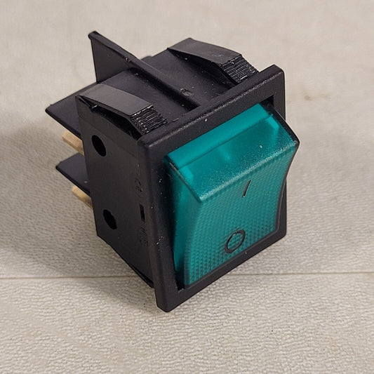 16A Green Rocker Power Switch, 250VAC T120/55  unbranded
