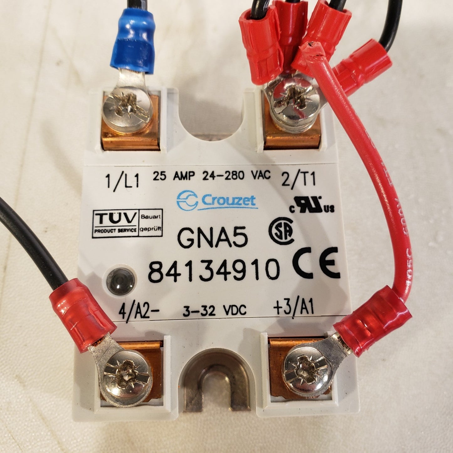 Crouzet GNA5 84134911 Solid State Relay 25A 24-280VAC 3-32VDC