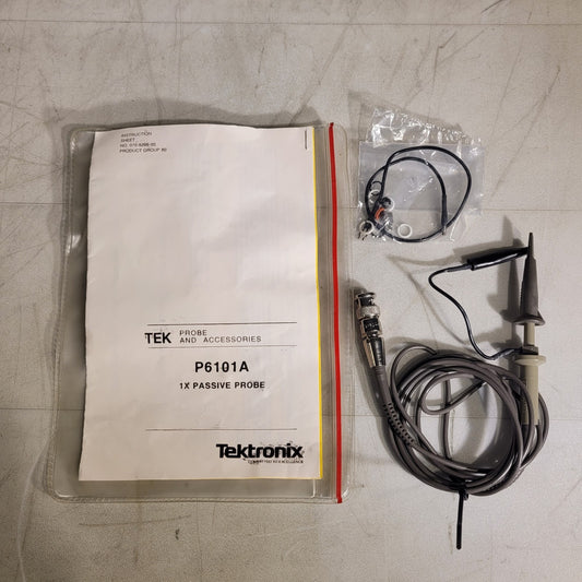 Tektronix P6101A 1X Passive Probe Oscilloscopes P6101A 1X BNC Male Manual, Leads