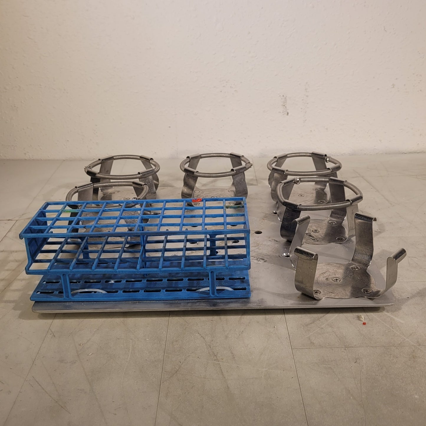Thermo MaxQ 5000 Stainless Steel Shaker Flask Clamps w/ Test Tube Rack