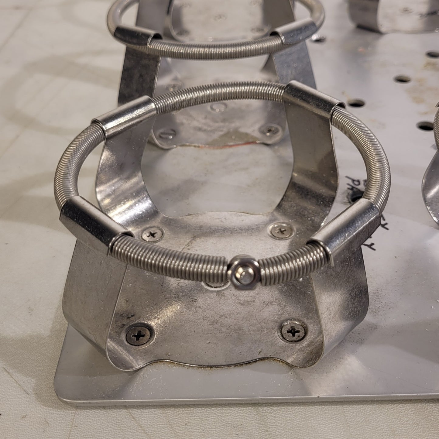 Thermo MaxQ 5000 Stainless Steel Shaker Flask Clamps w/ Test Tube Rack