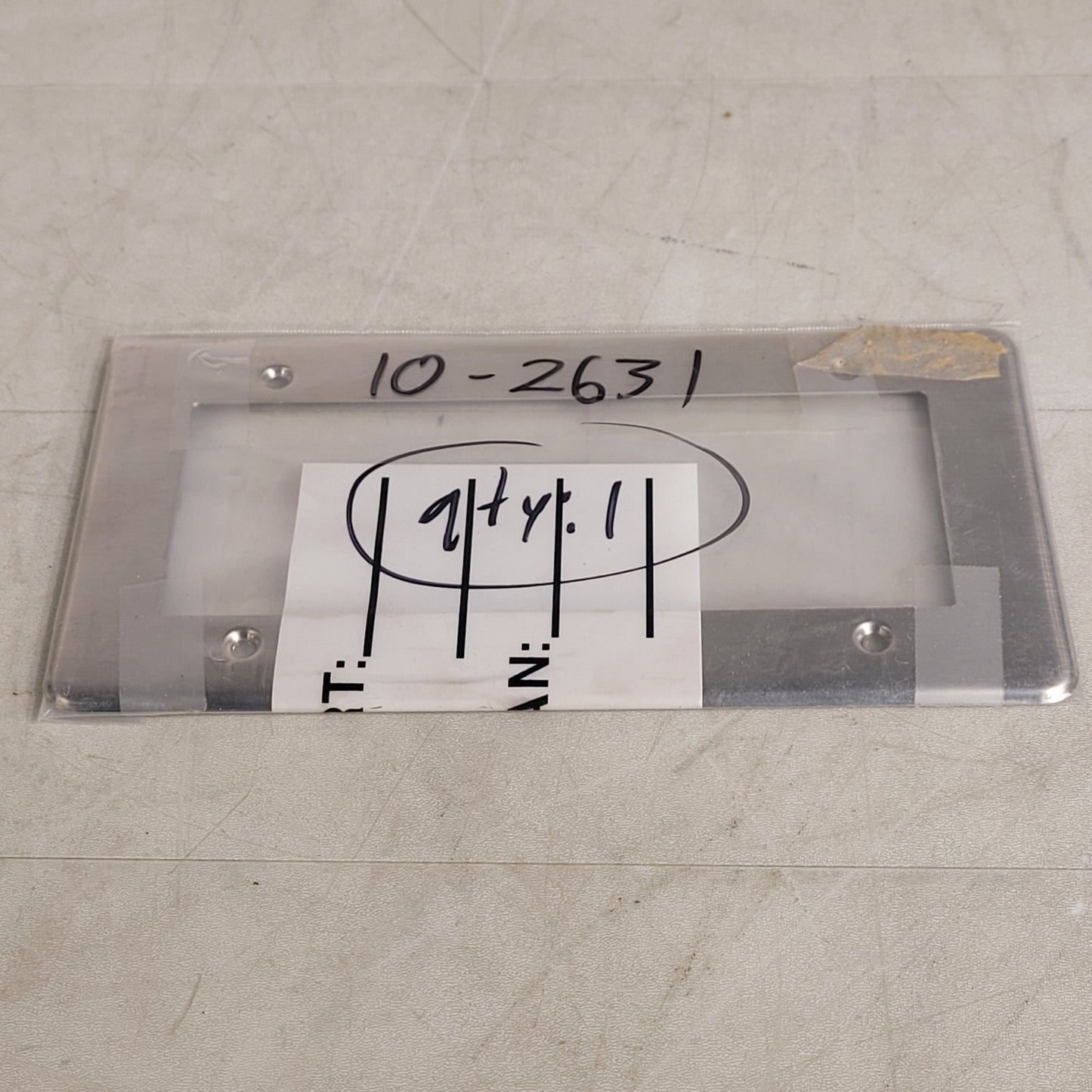 10-2631 Faceplate Mounting Plate Stainless Steel 9-7/5" x 4-1/2