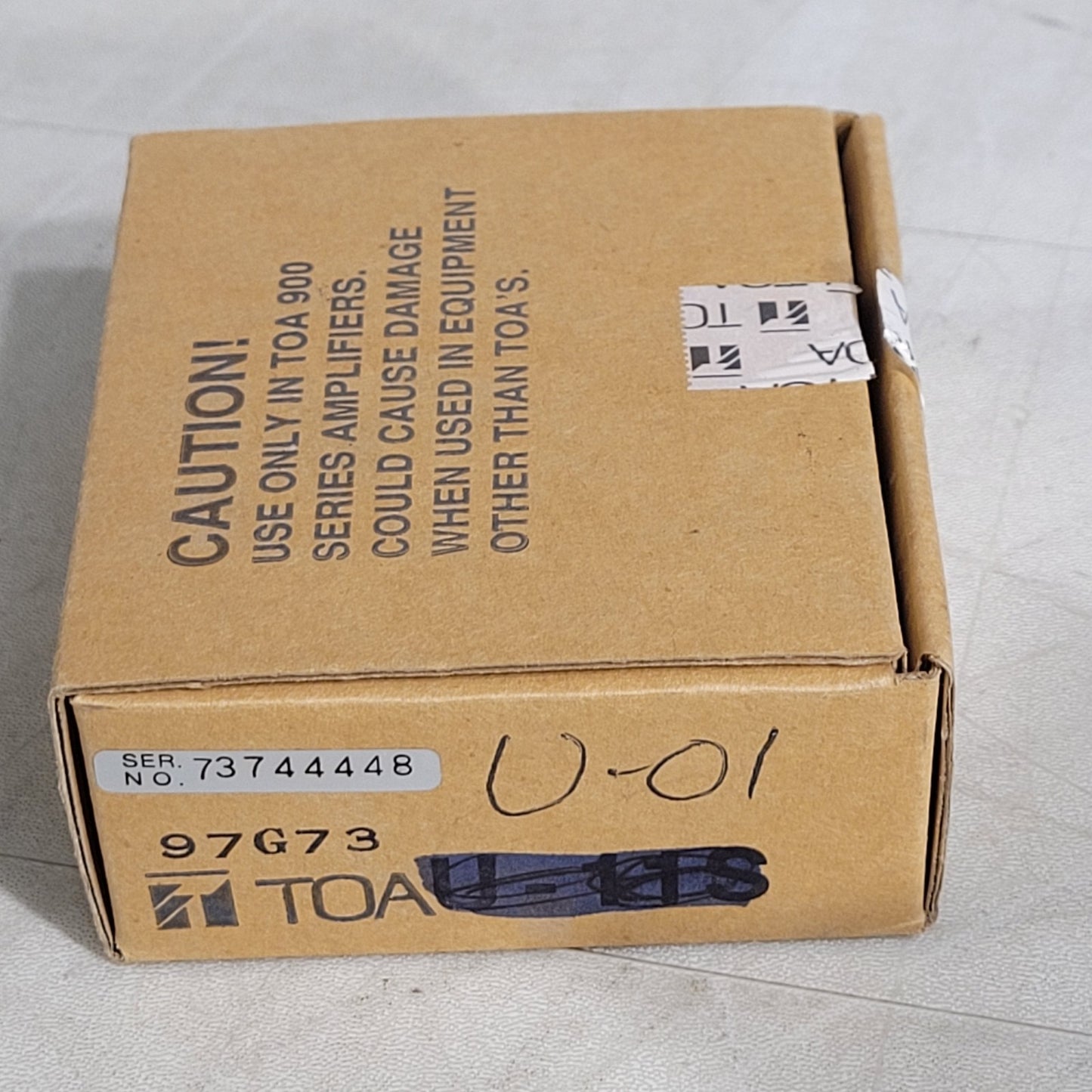 TOA U-01 Unbalanced Line Input 900 Series Removable Terminal Block Connector