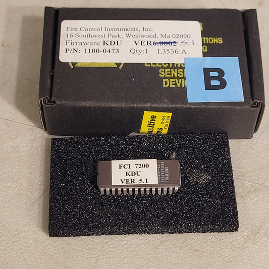 FCI 7200 KDU Ver. 5.1  Firmware Chip Honeywell Fire Control Instruments