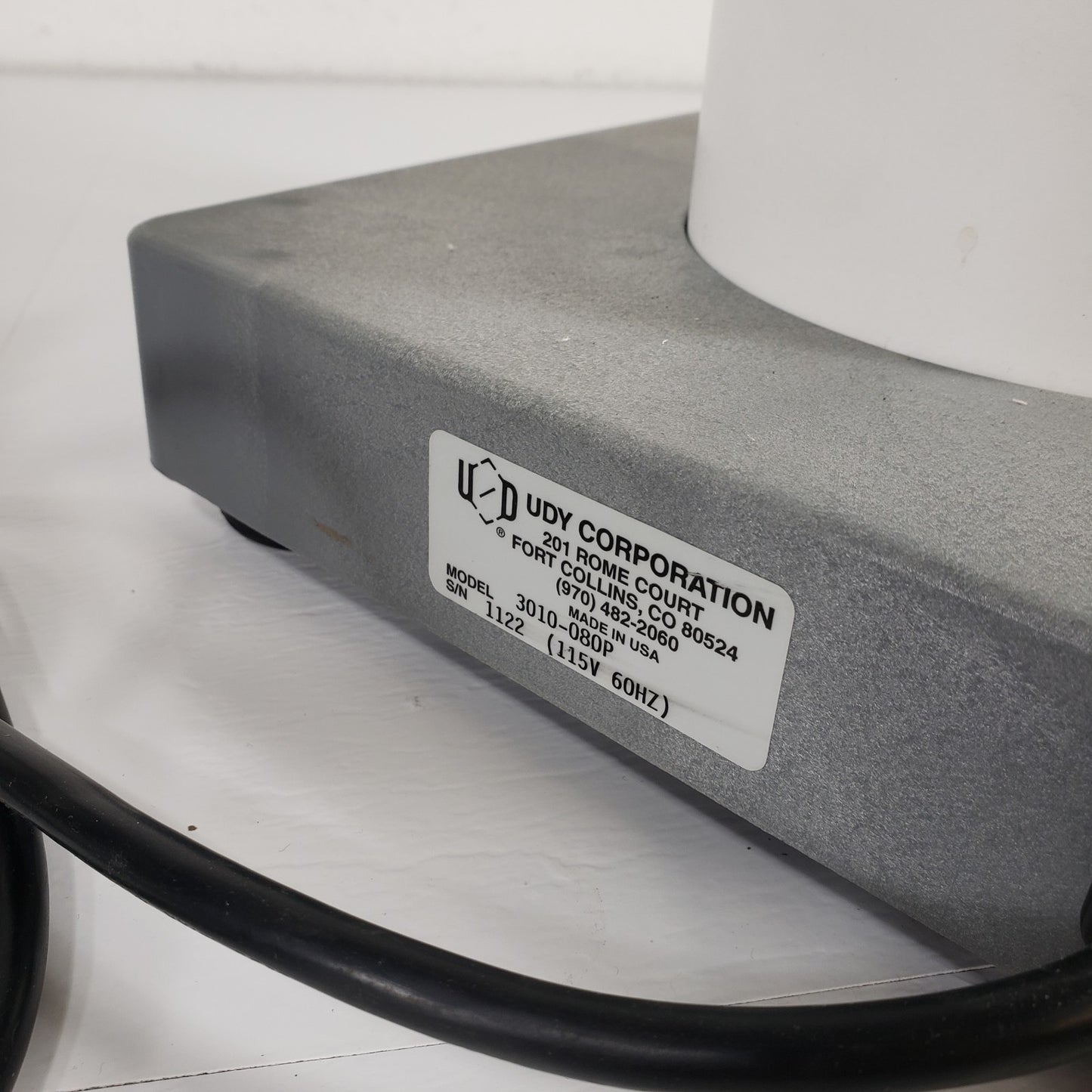TESTED UDY Corporation 3010-080P Cyclone Sample Mill 115V 60Hz Safety Switch