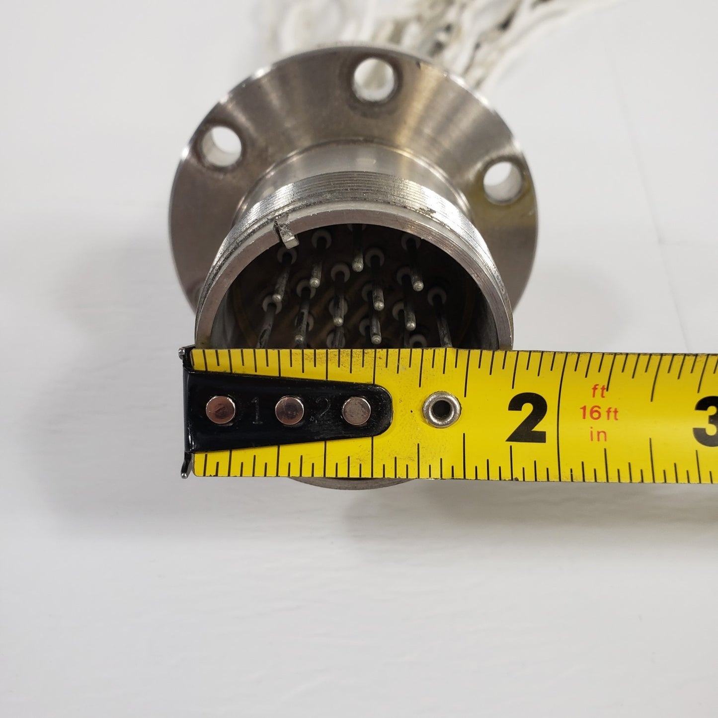 MDC Conflat DN35CF 2.75" CF 20-Pin Feedthrough UHV Alumina Bead Insulated Wire