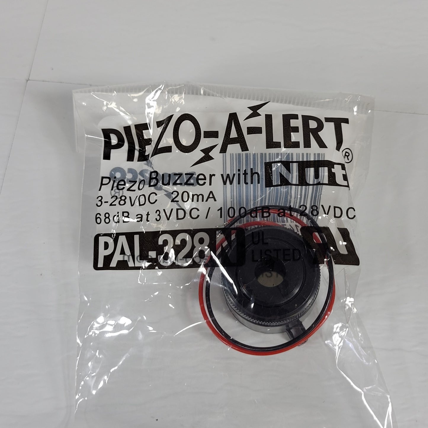 Amseco / Potter PAL-328N Piezo-A-Lert With Nut 3-28VDC 20mA