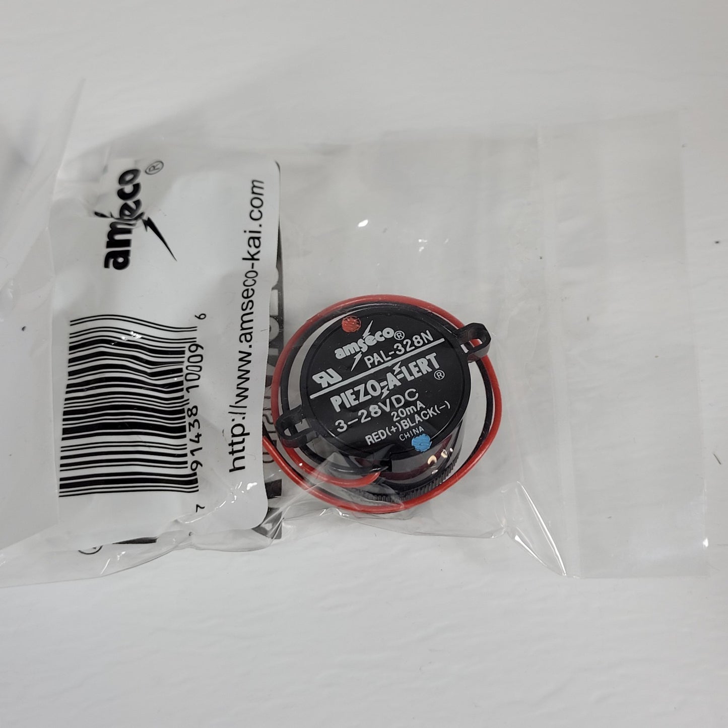 Amseco / Potter PAL-328N Piezo-A-Lert With Nut 3-28VDC 20mA