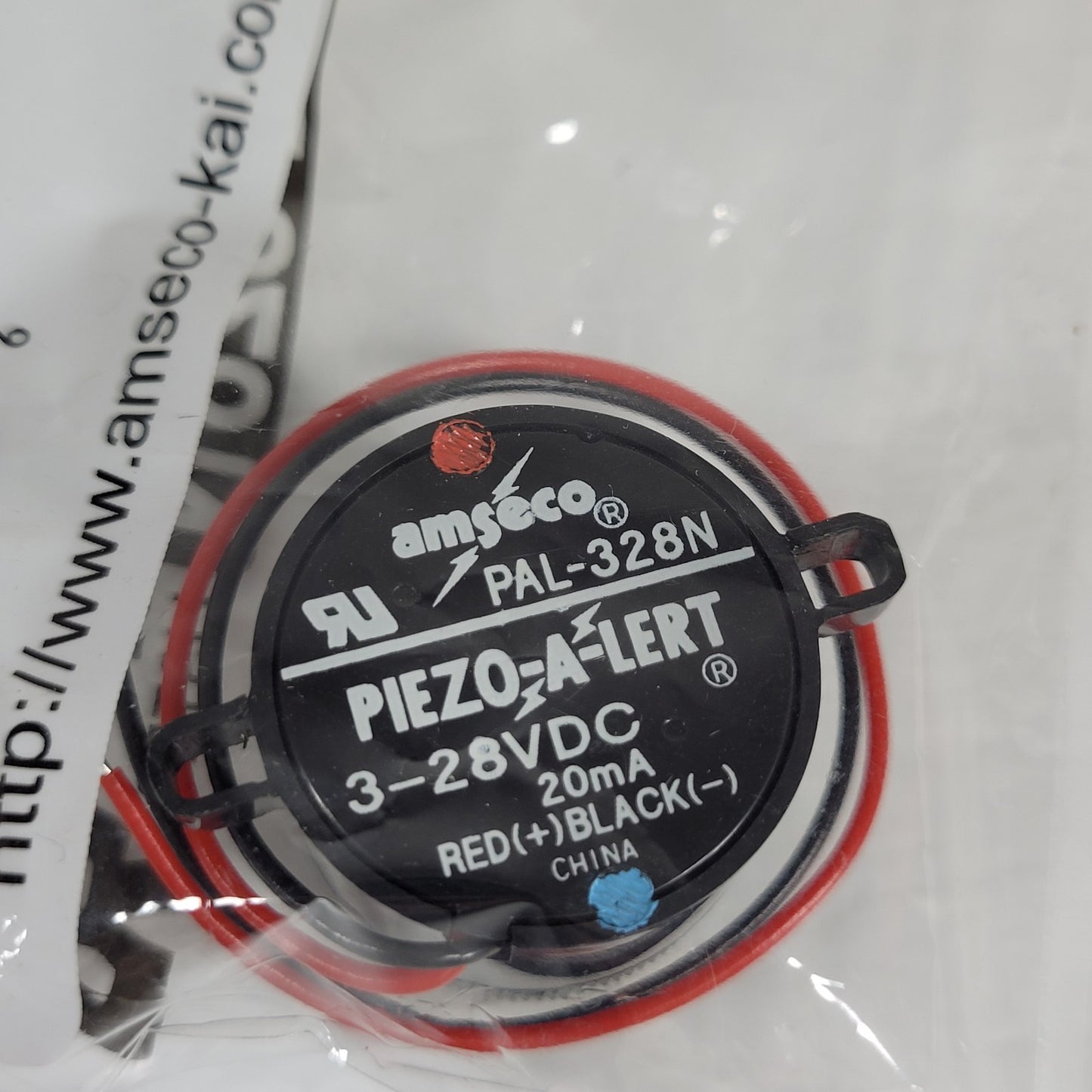 Amseco / Potter PAL-328N Piezo-A-Lert With Nut 3-28VDC 20mA