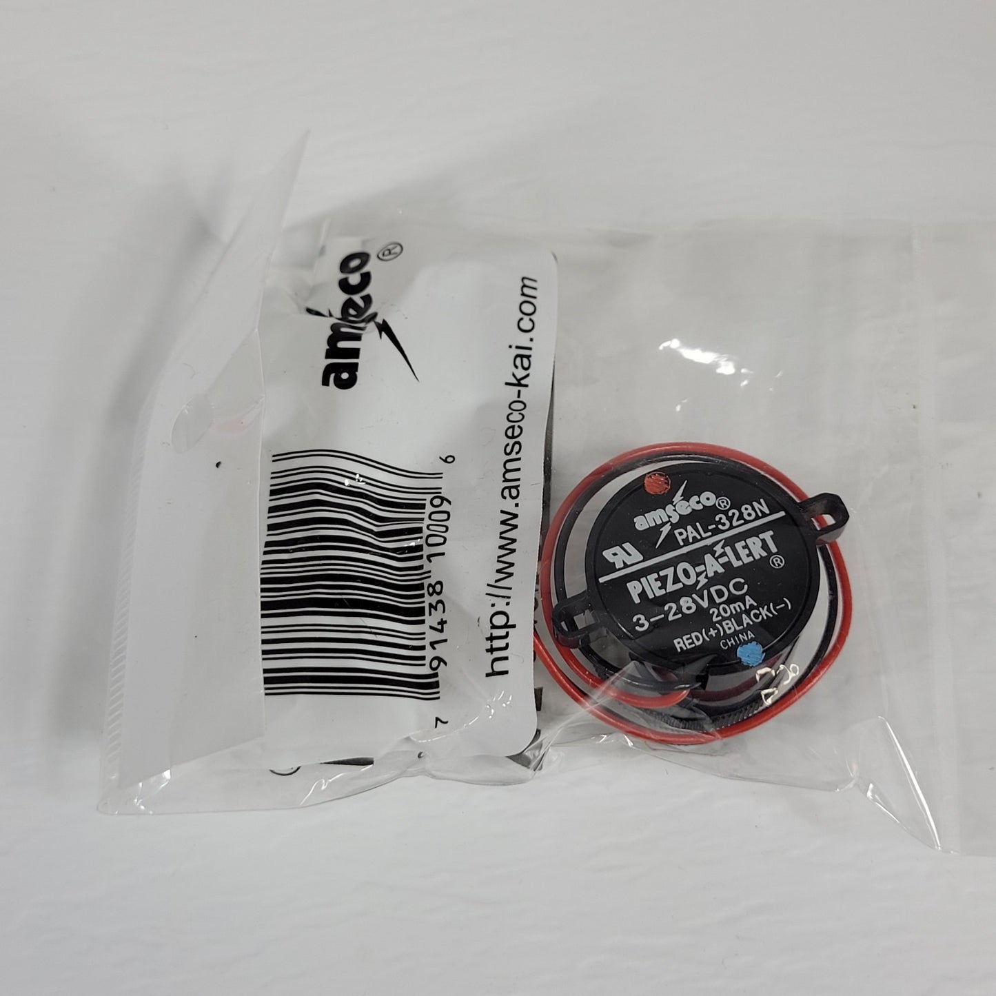 Amseco / Potter PAL-328N Piezo-A-Lert With Nut 3-28VDC 20mA
