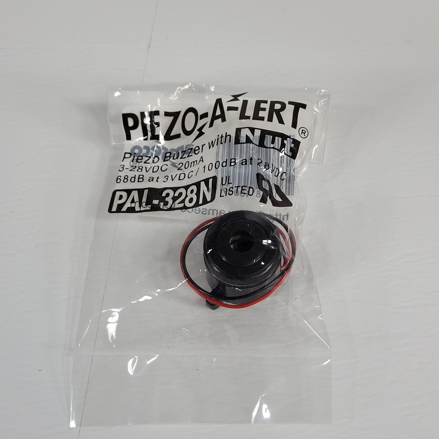 Amseco / Potter PAL-328N Piezo-A-Lert With Nut 3-28VDC 20mA