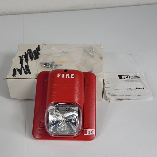 FCI Gamewell Spectralert S24110-FC Strobe 110cd 24V Red Wall Fire Honeywell
